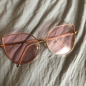 Rose gold sunglasses